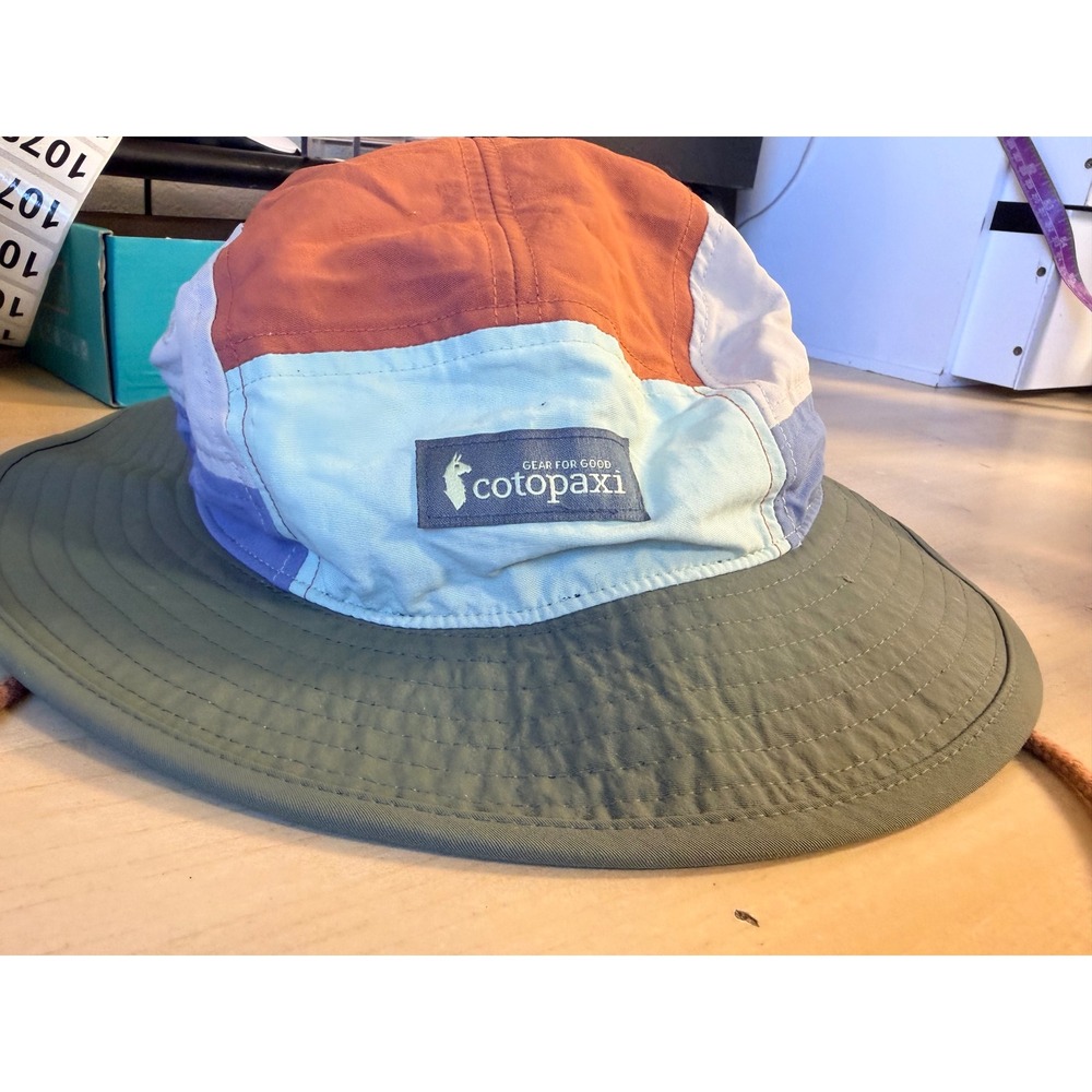 Cotopaxi Bucket Hat OS Multi-Color NWT Patchwork Gorpcore Outdoor Sun Hat